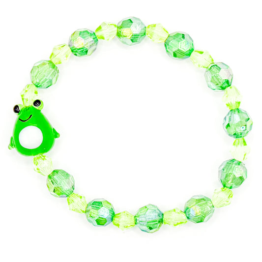 Green Frog Beaded Bracelet