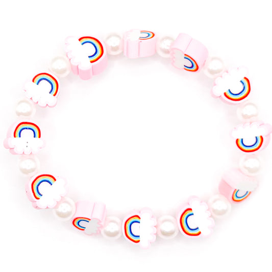 Rainbow Pearls Beaded Bracelet