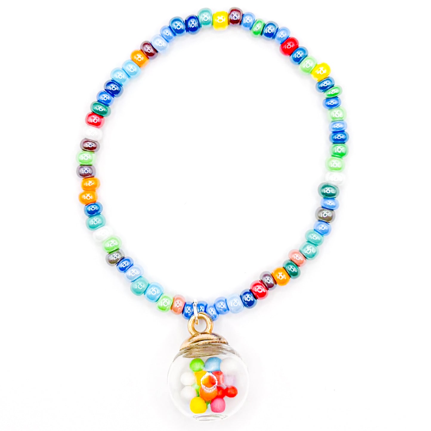 Bubblegum Seed Beaded Bracelet