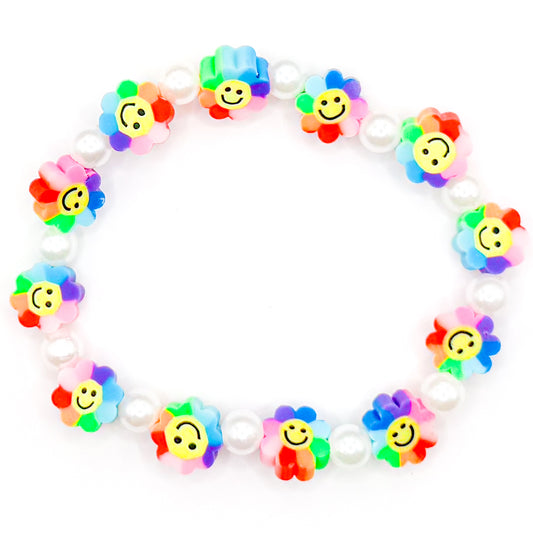 Summer Flower Smiles 1.0 Beaded Bracelet