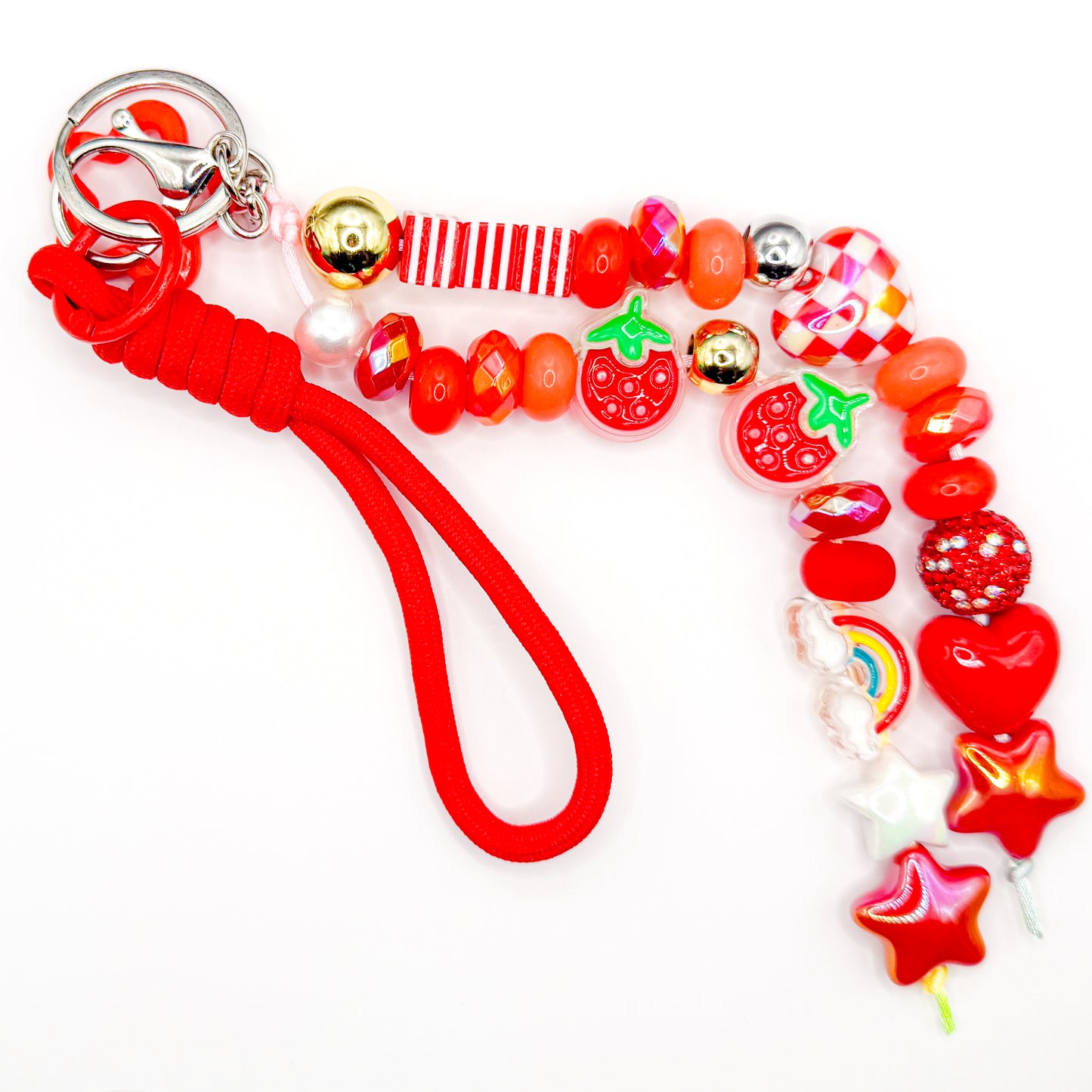 Red Splash Bag Charm