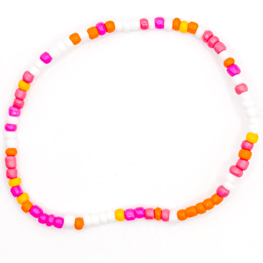 Summer Sunset Tiny Seed Bead Bracelet