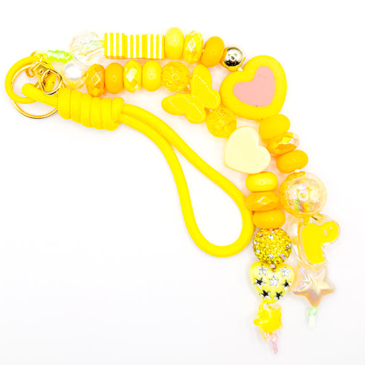 Yellow Splash Summer Bag Charm