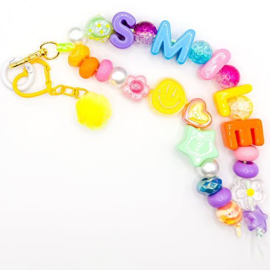 "SMILE" Colorful Bag Charm