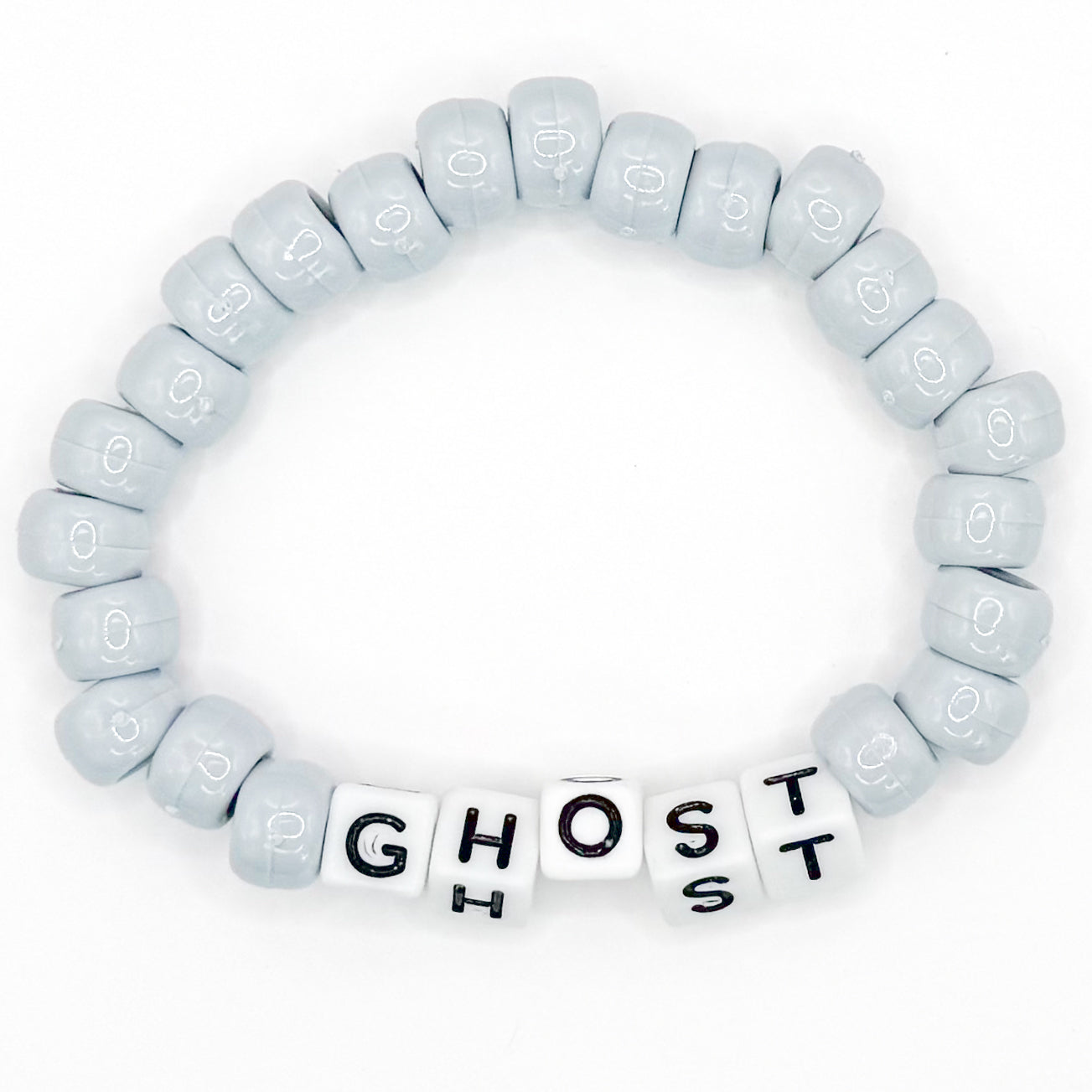 Gray "Ghost" Beaded Bracelet