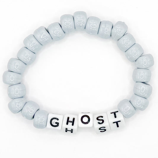 Gray "Ghost" Beaded Bracelet