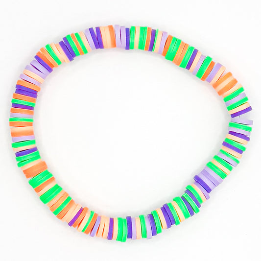 Burrow-tober Clay Beaded Bracelet