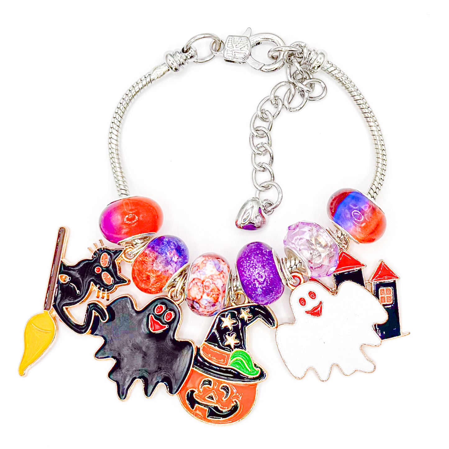 Chunky Halloween European Charm Bracelet