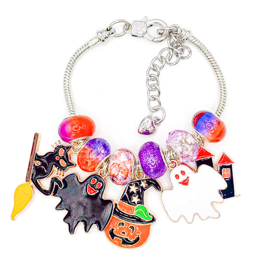 Chunky Halloween European Charm Bracelet