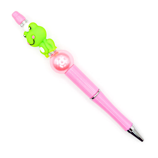 Pink Frog Charm Pen