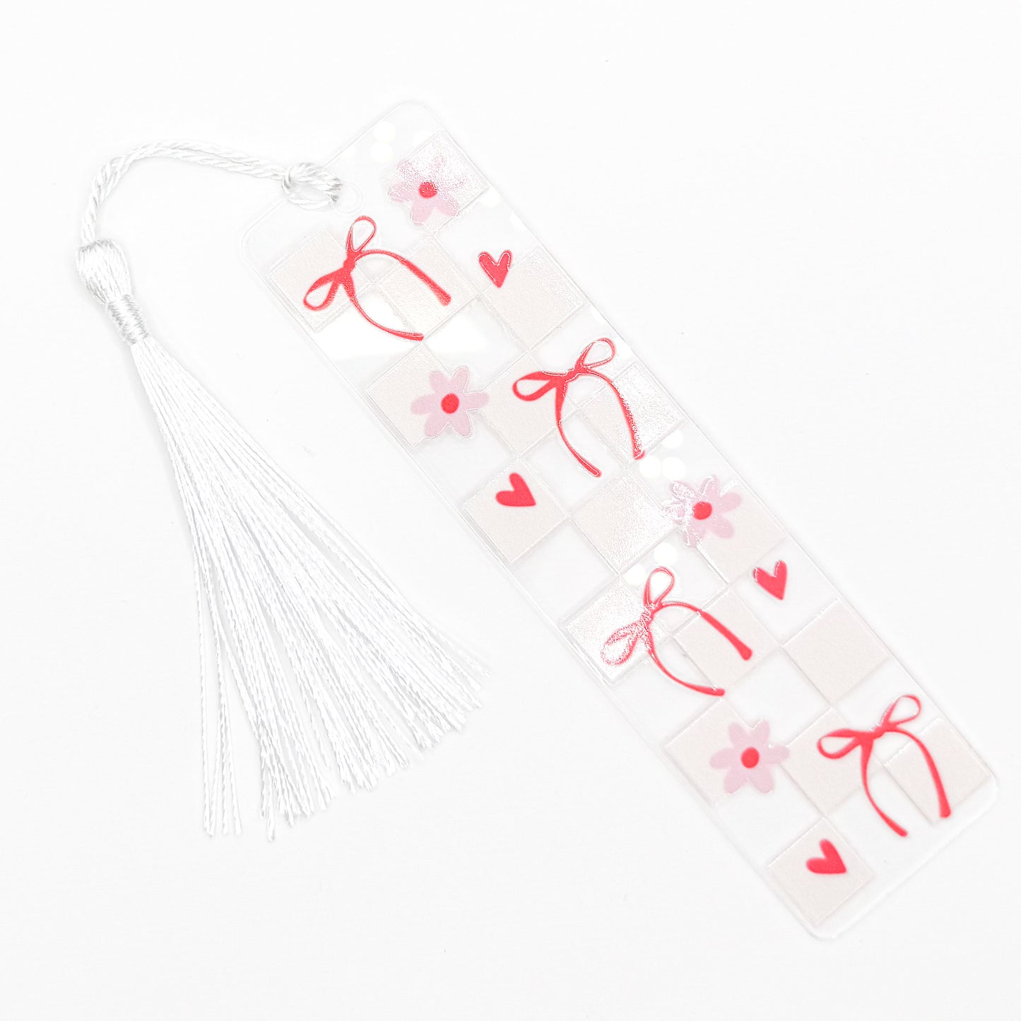 Bows and Flowers Acrylic Bookmark