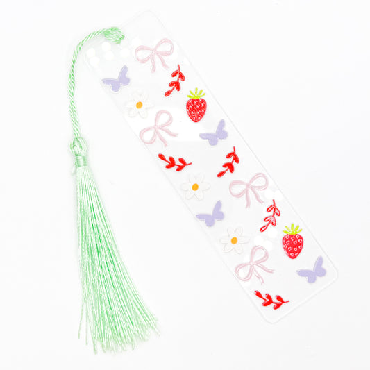 Bows and Butterflies Acrylic Bookmark