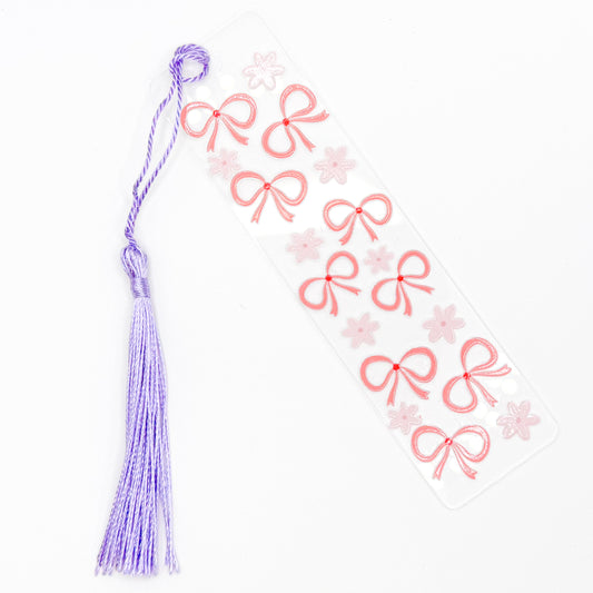 Flowers and Bows Acrylic Bookmark