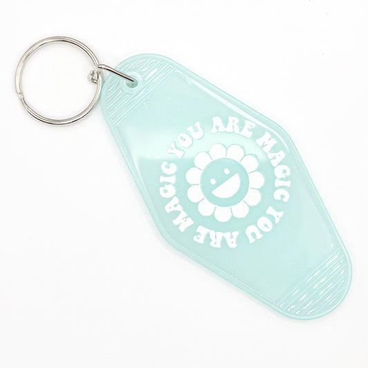 Blue "You Are Magic" Keychain