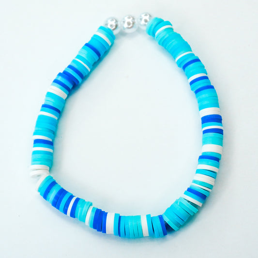 Blue Pearls Beaded Bracelet