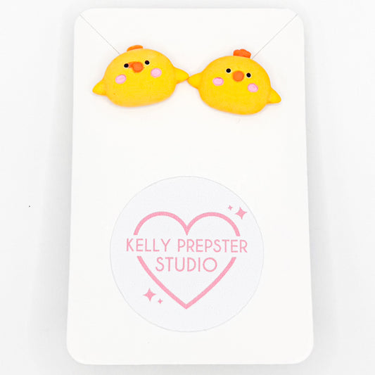 Cute Chickens Post Earrings