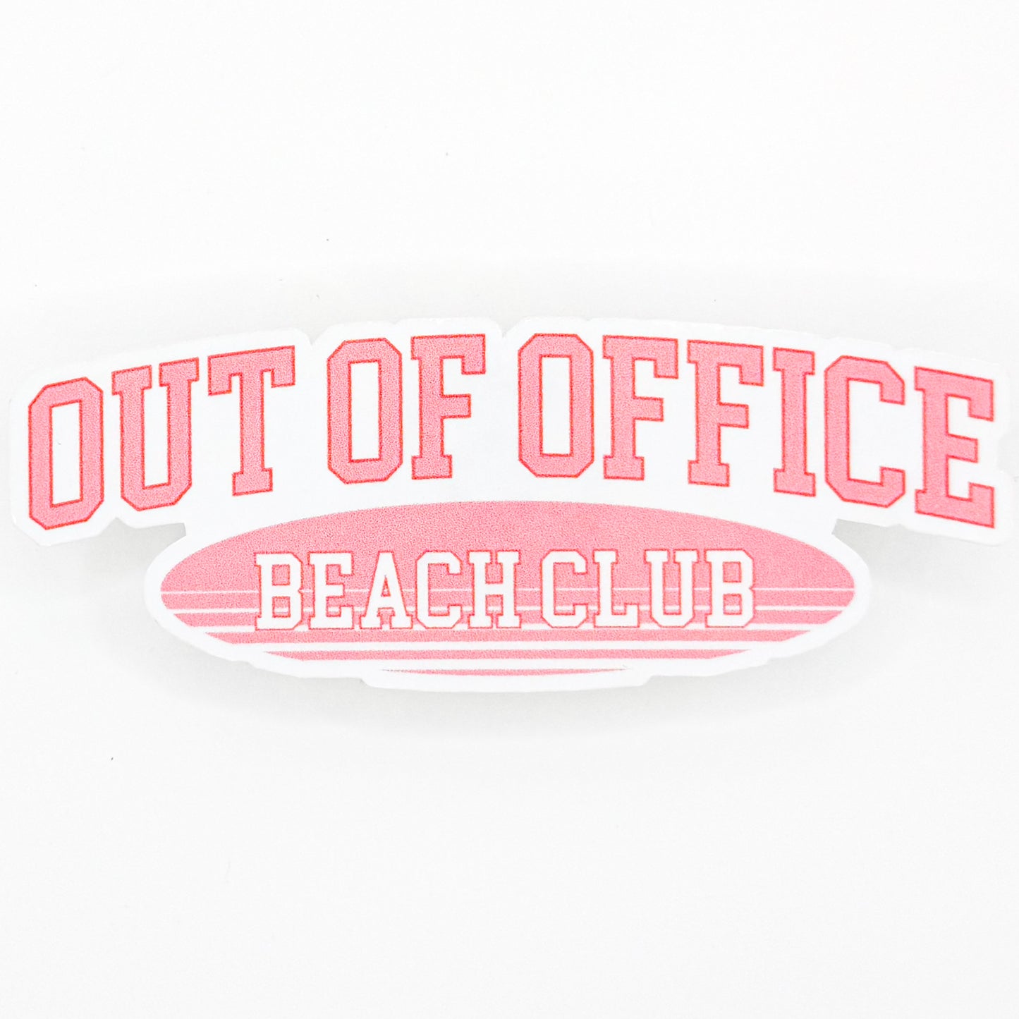 Out of Office Beach Club Sticker
