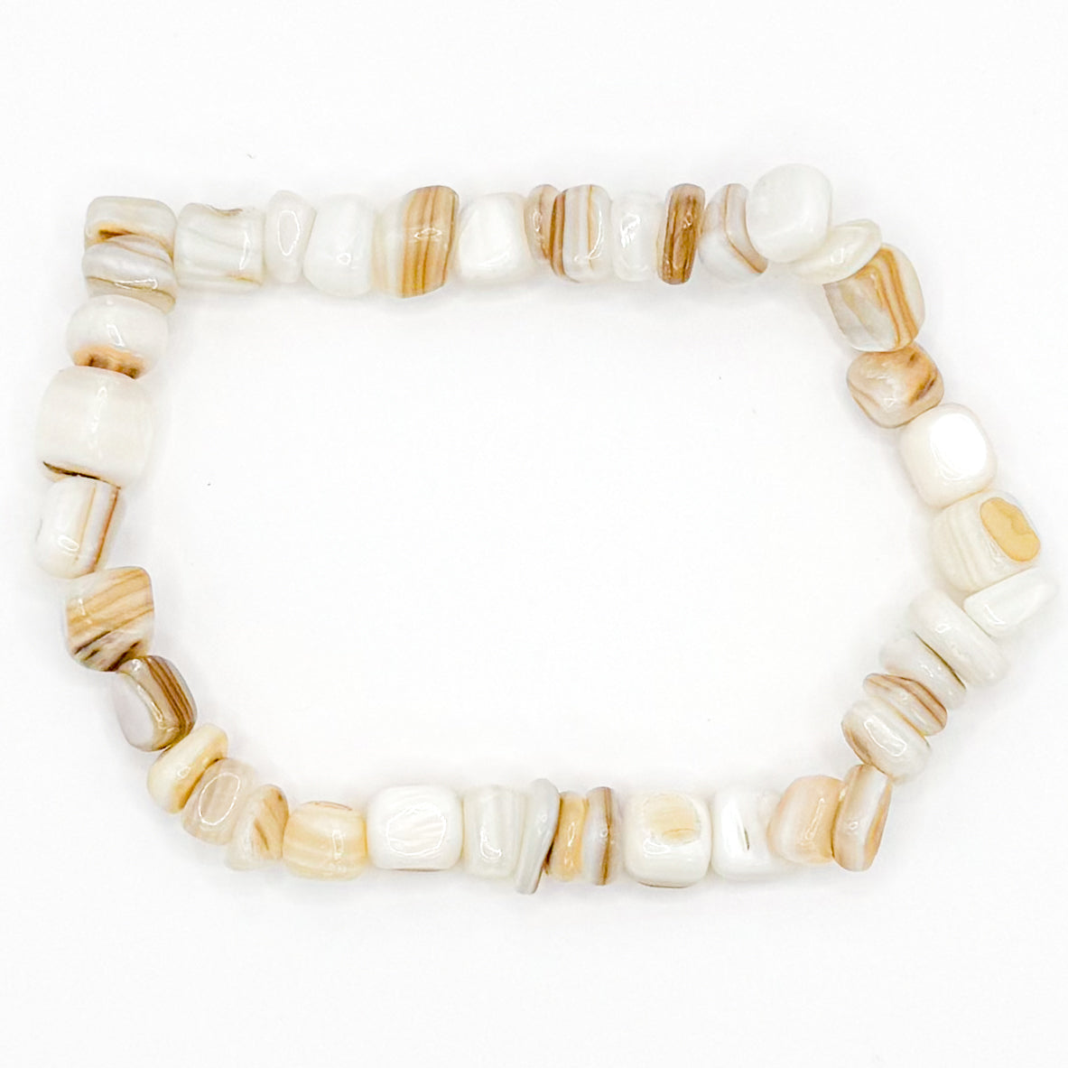 Summer Shells Glass Beaded Bracelet