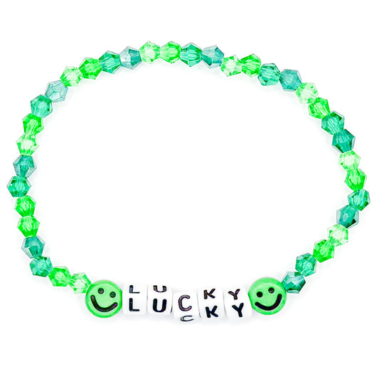 Green "Lucky" Bead Buddy Bracelet