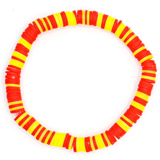 French Fries Clay Beaded Bracelet