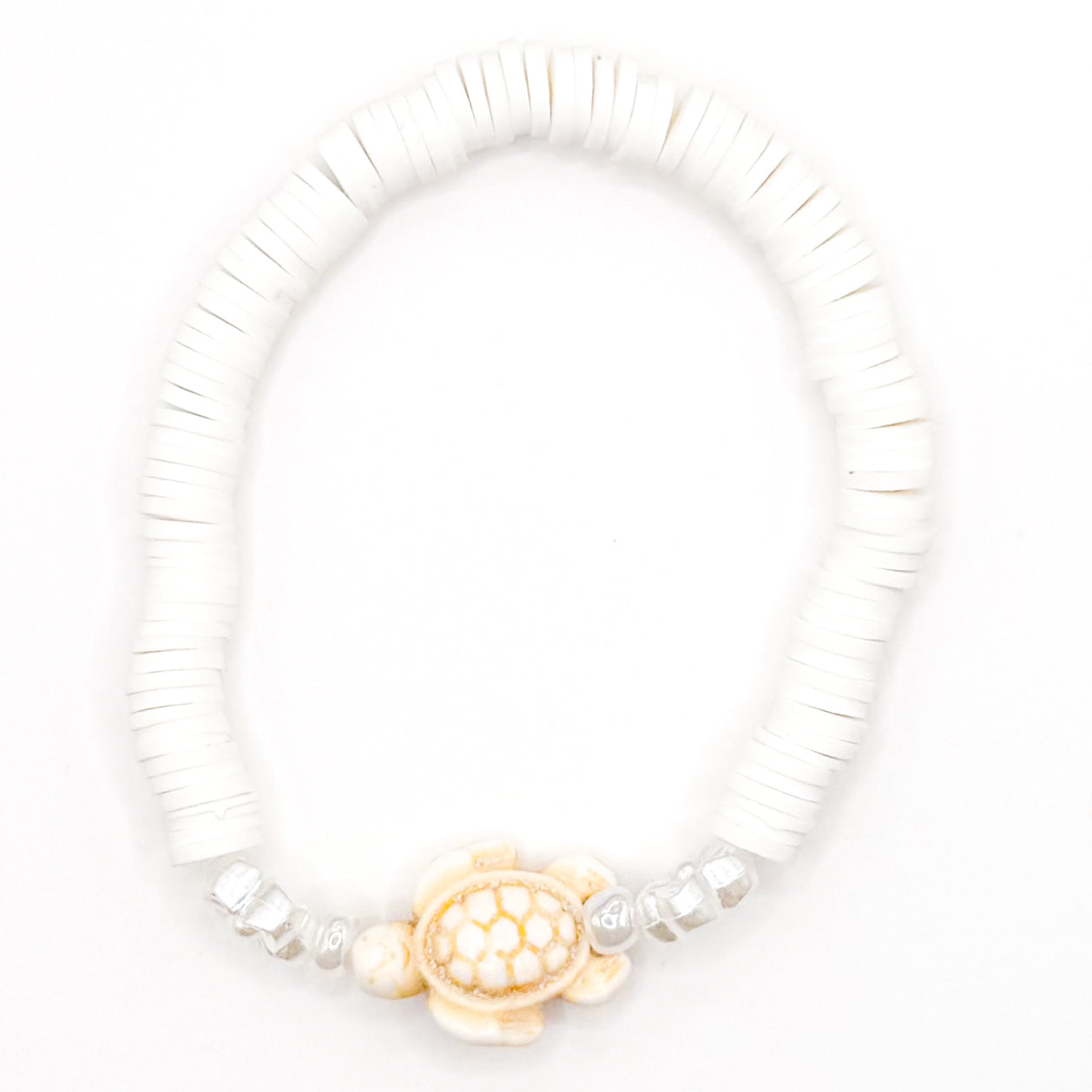 Summer Turtle Clay Beaded Bracelet