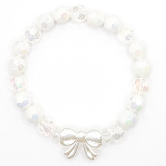Preppy Bow Beaded Bracelet