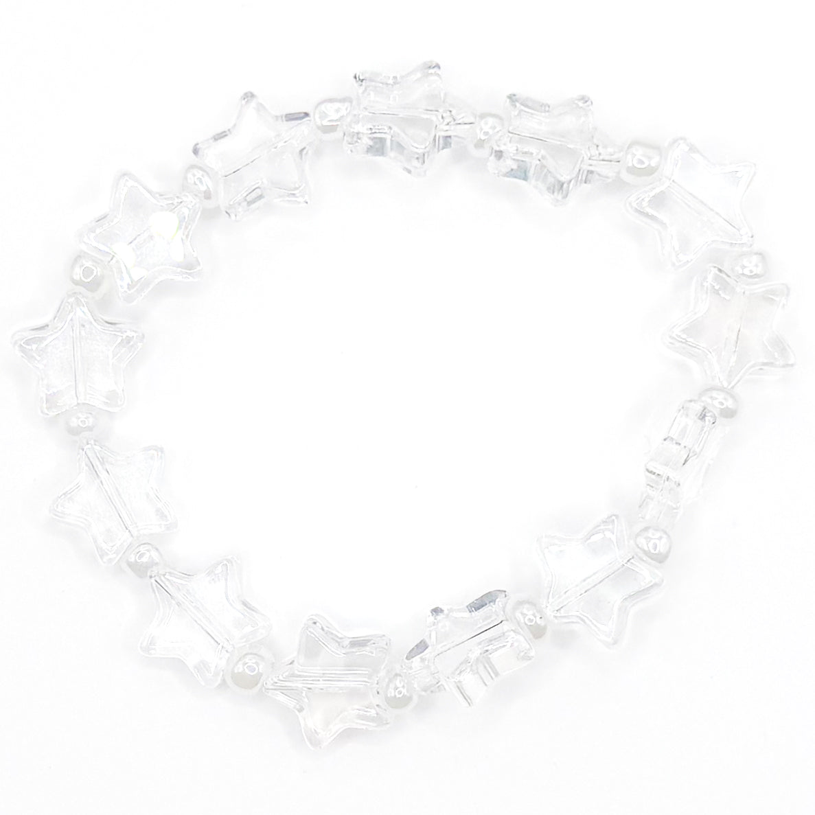 Clear Stars Beaded Bracelet