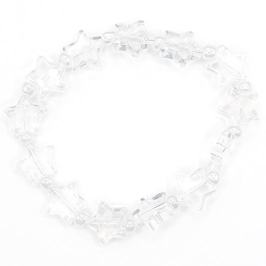 Clear Stars Beaded Bracelet