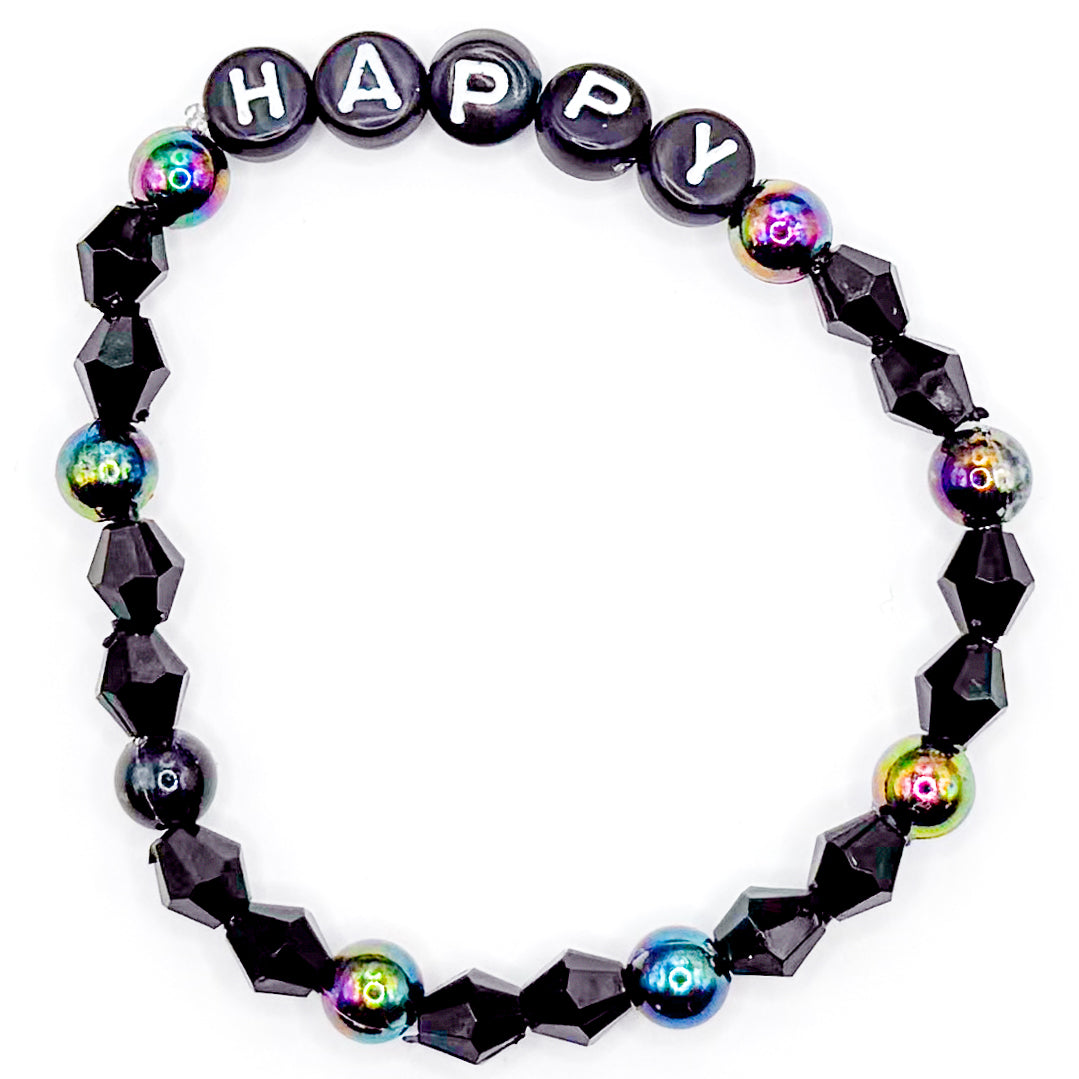 "Happy" Bead Buddy Bracelet