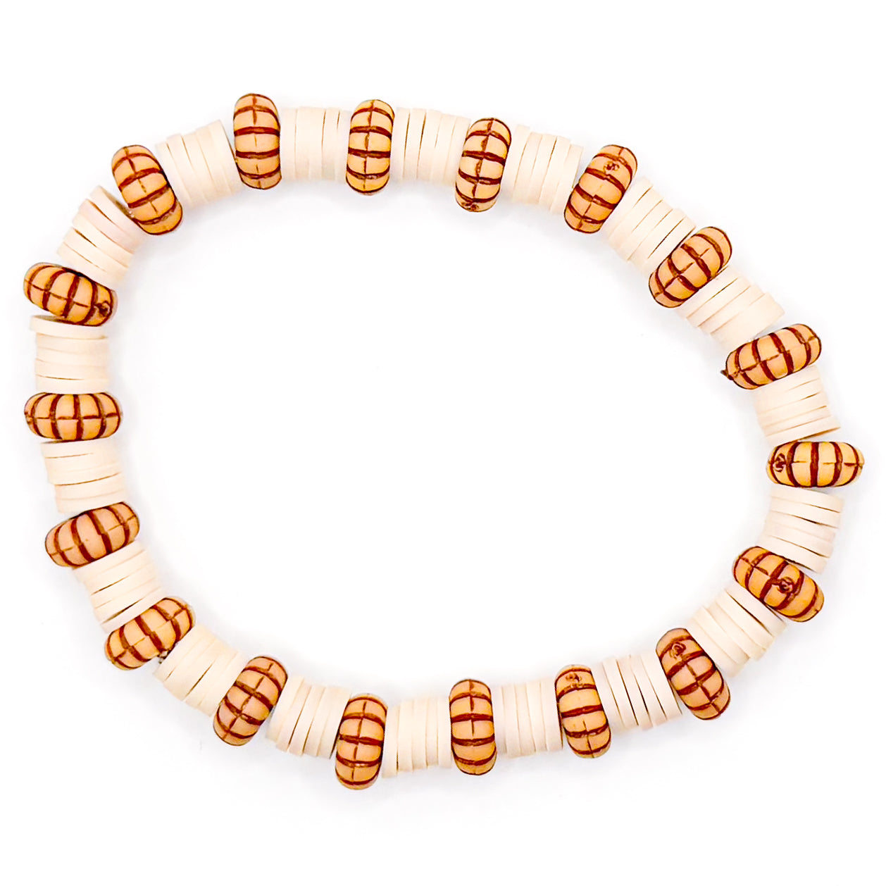 Espresso Clay Beaded Bracelet