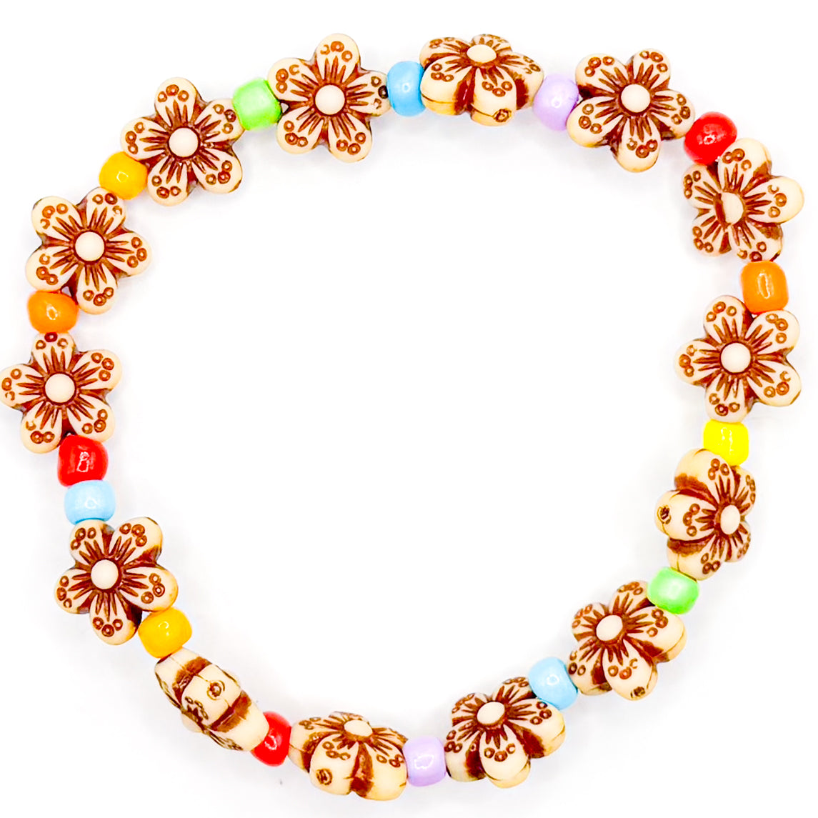 Rainbow Garden Beaded Bracelet