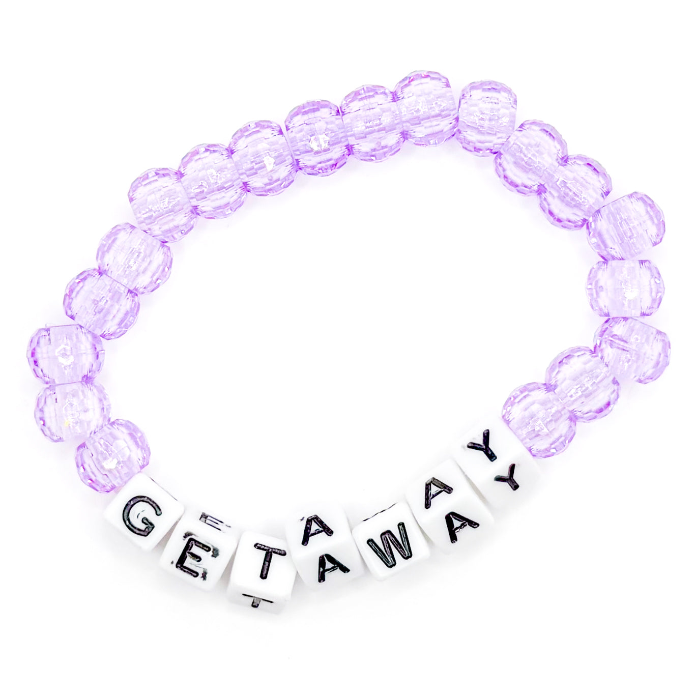 Purple "Getaway" Beaded Bracelet