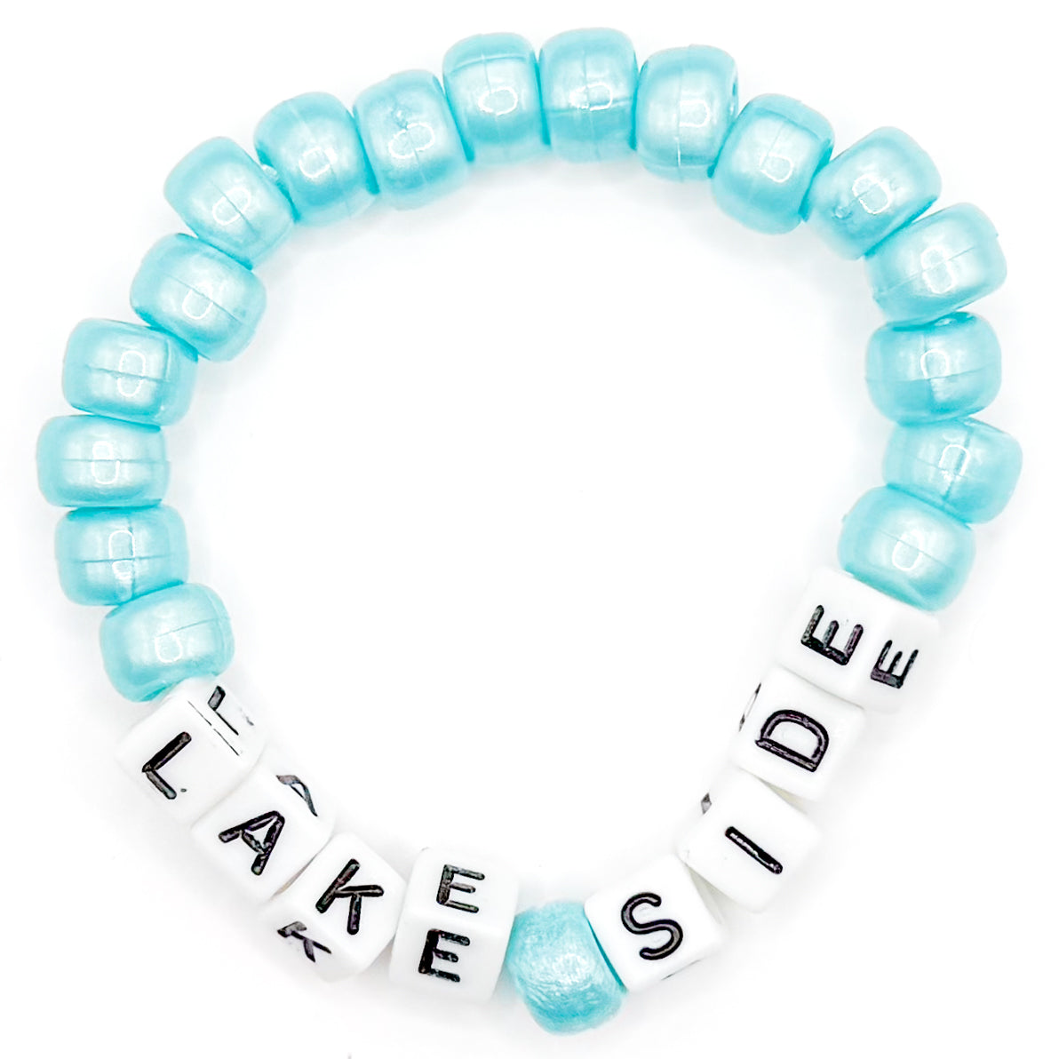 Blue "Lake Side" Beaded Bracelet