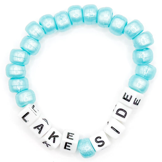 Blue "Lake Side" Beaded Bracelet