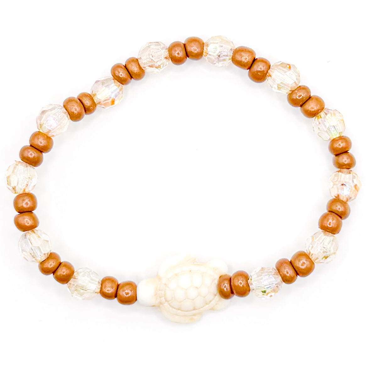Coastal Turtle Sea Turtle Seed Beaded Bracelet