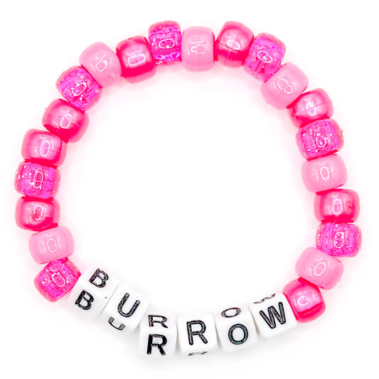 Pink "Burrow" Beaded Bracelet
