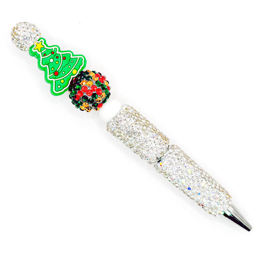 Sparkly Christmas Tree Charm Pen