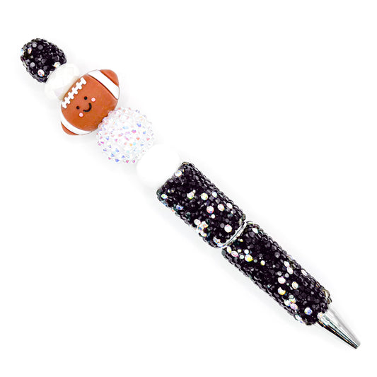 Sparkly Football Charm Pen
