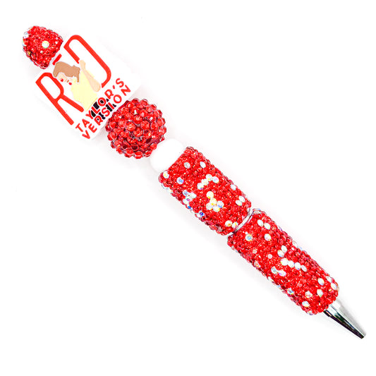 Sparkly Red T.V. Charm Pen
