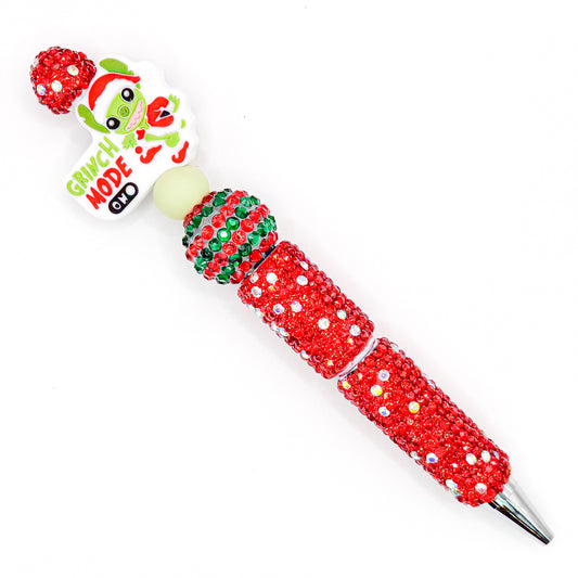 Red Sparkly Christmas Mode On Charm Pen