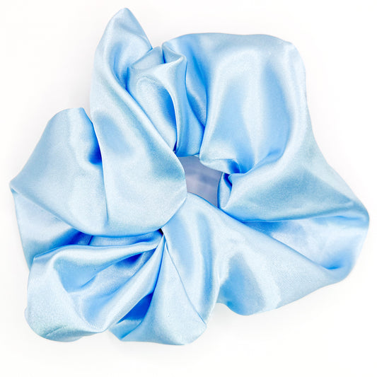 Classic Blue Hand-sewn Scrunchie