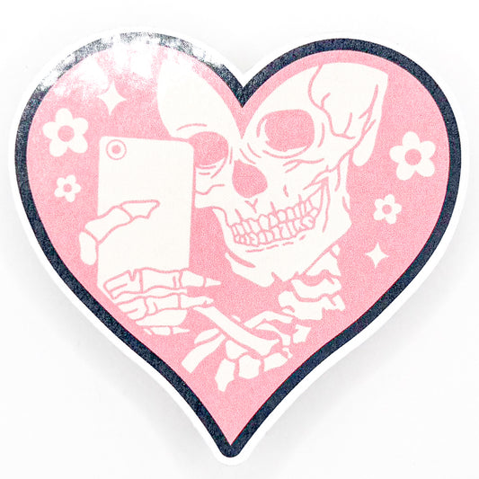 Skeleton Selfie Sticker