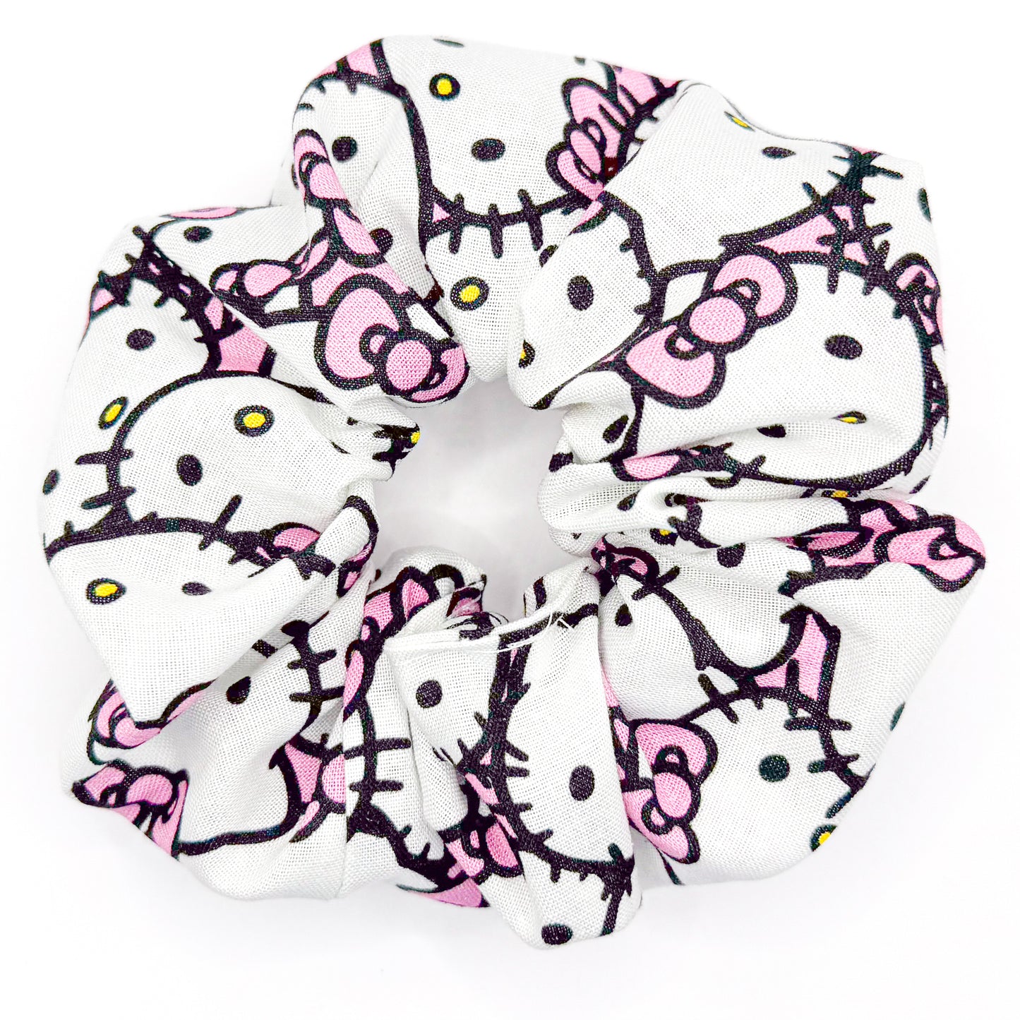 Cute Kitty Hand-Sewn Scrunchie