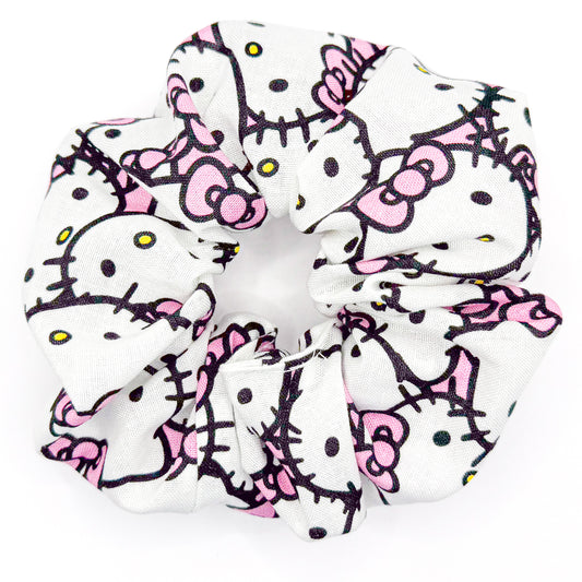 Cute Kitty Hand-Sewn Scrunchie
