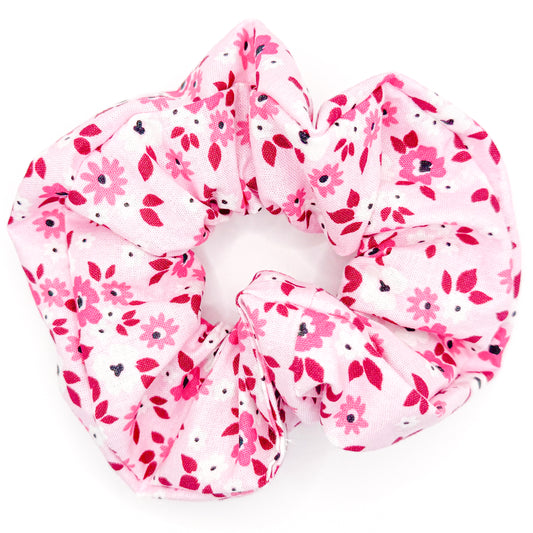 Preppy Flowers Hand-Sewn Scrunchie