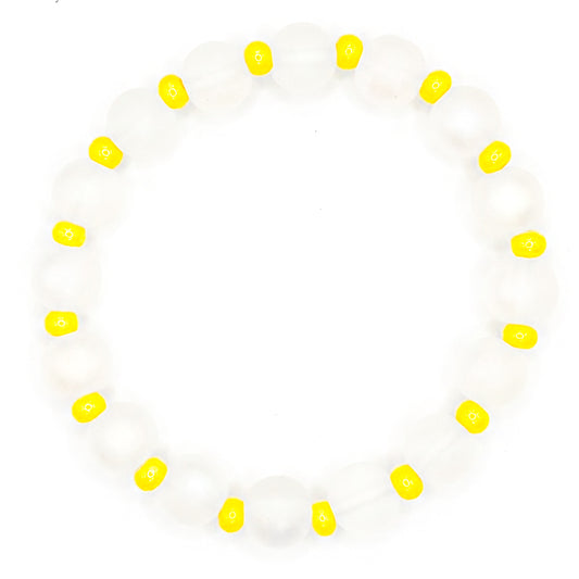 Sunshine All Around Glass Beaded Bracelet