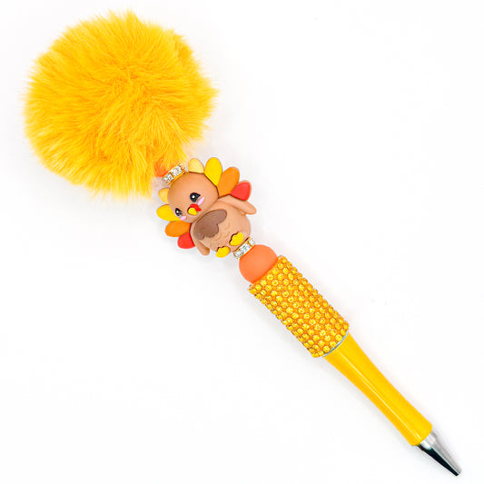 Fluffy Turkey Charm Pen