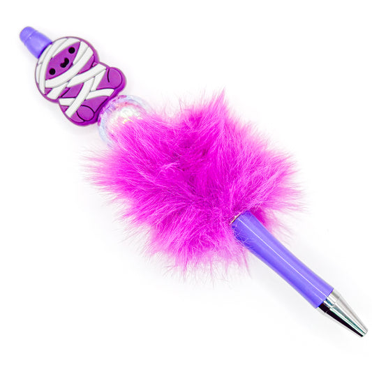 Purple Mummy Charm Pen
