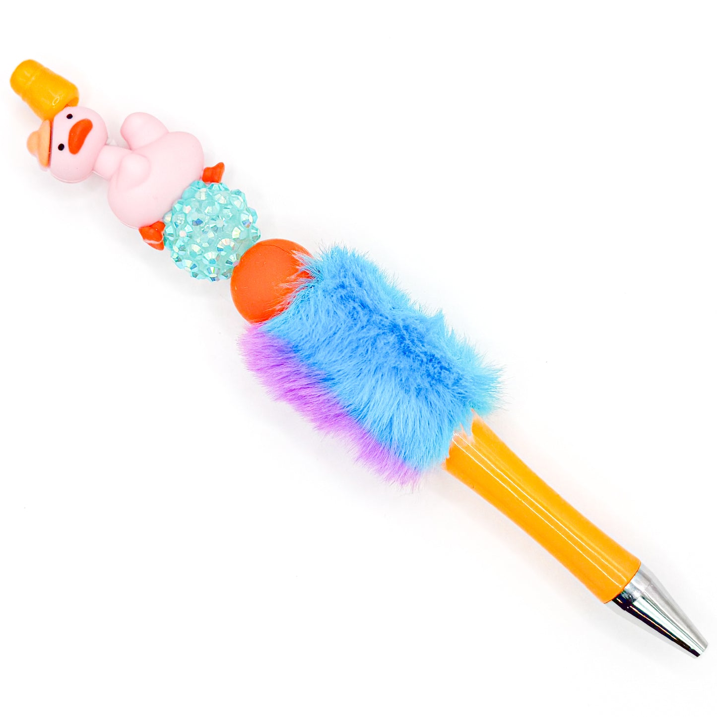 Wacky Duck Fluffy Charm Pen