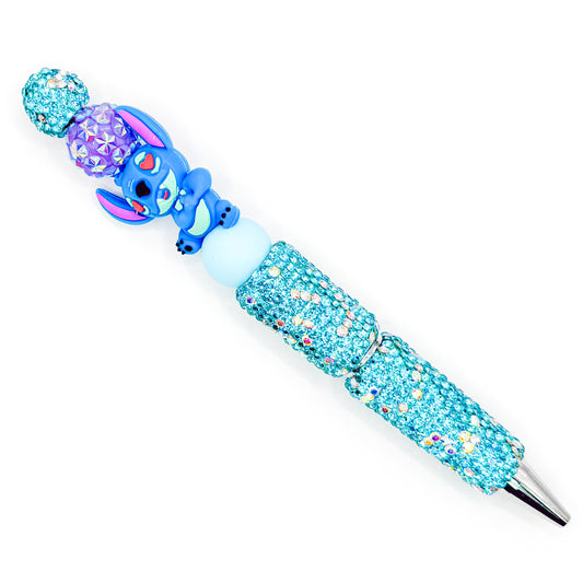Sparkly Little Blue Guy Charm Pen